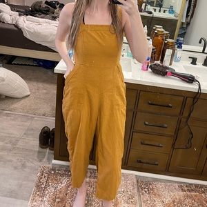 Old Navy Linen jumpsuit yellow/ mustard